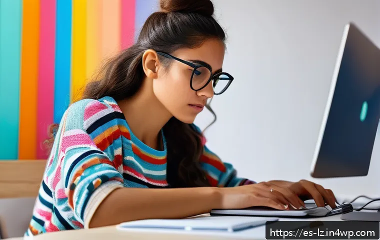 패턴 인식 능력 향상에 도움이 되는 교육 동영상 - A focused young Hispanic woman sitting at a modern desk in a cozy, sunlit room, intently observing a...